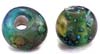 Pearl finish marble glass bead - click here for large view
